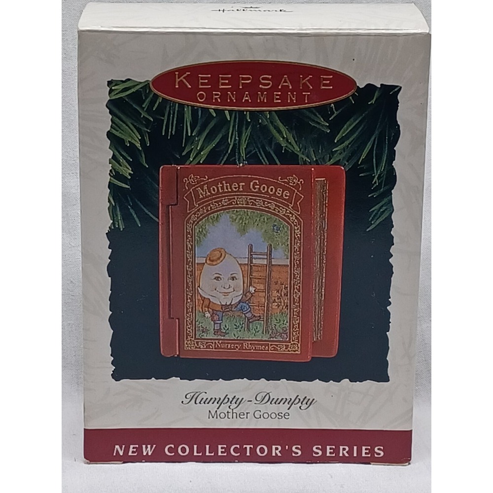 Hallmark Keepsake Humpty Dumpty Mother Goose Book Ornament vintage 1993